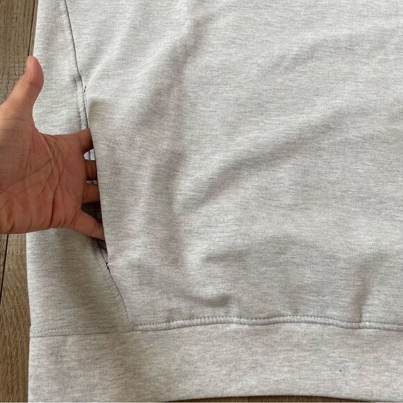 Truwear The Meridian Lifestyle Crewneck Men's Polo Shirt Long Sleeve Grey, Sz L - Picture 10 of 12